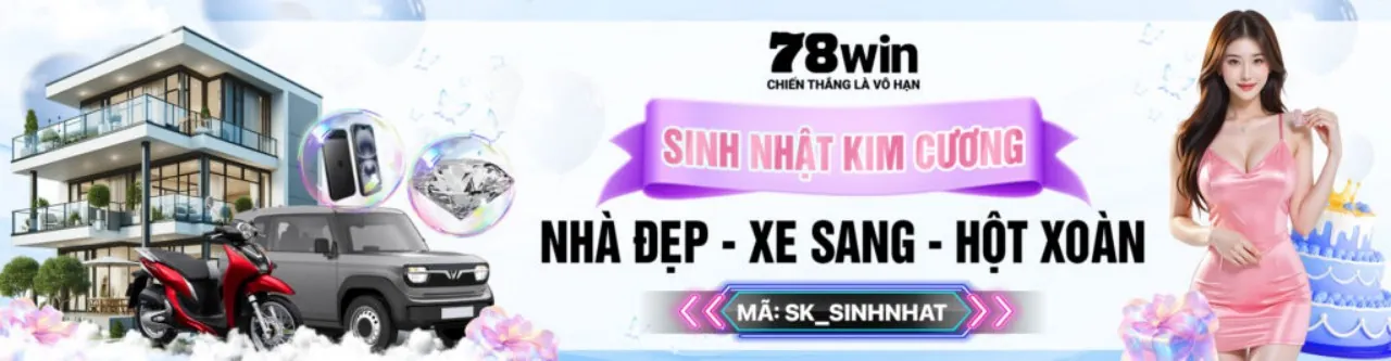 Banner khuyến mãi thành viên mới 78win9 casino